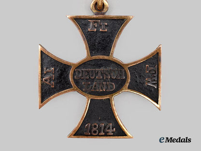 frankfurt,_free_city._a_rare1814_cross_of_honour_for_officers_of_the_line,_type_i_i___m_n_c3607