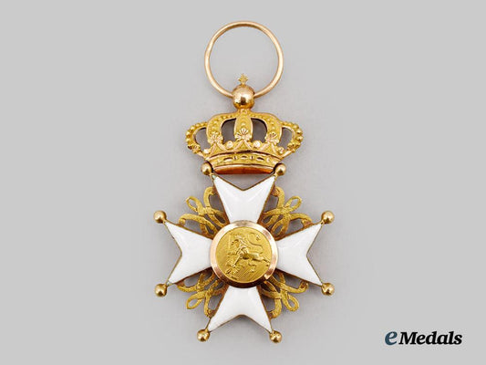 netherlands,_kingdom._an_order_of_the_dutch_lion,_reduced_size_knight,_in_gold,_c.1870___m_n_c3608