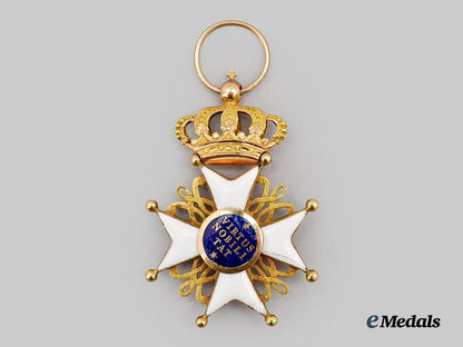 netherlands,_kingdom._an_order_of_the_dutch_lion,_reduced_size_knight,_in_gold,_c.1870___m_n_c3610