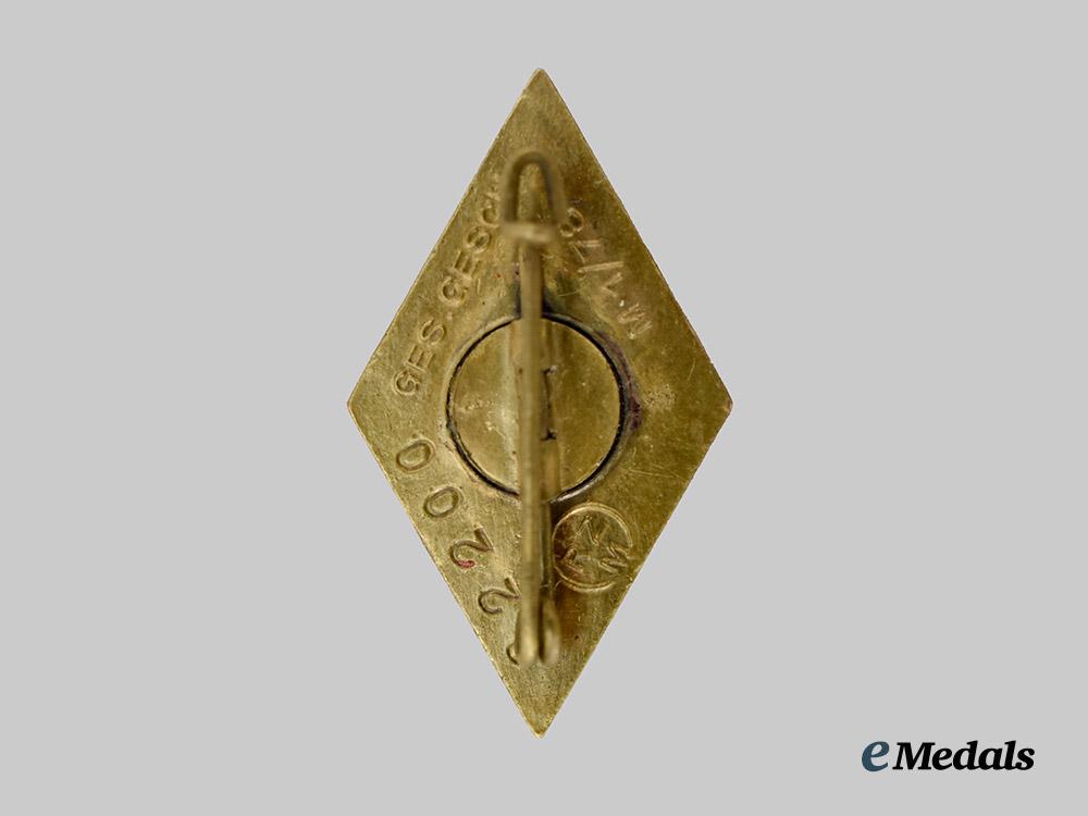 germany,_h_j._a_rare_golden_honour_badge,_by_paulmann&_crone___m_n_c3682-(1)