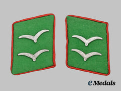 Germany, Luftwaffe. A Set of Field Divisions Flak/Artillery Gefreiter Collar Tabs