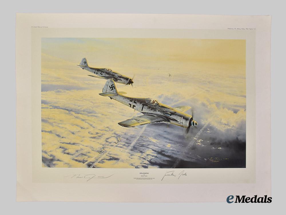 germany,_luftwaffe._three_pilot_signed_prints,_by_robert_taylor___m_n_c3706