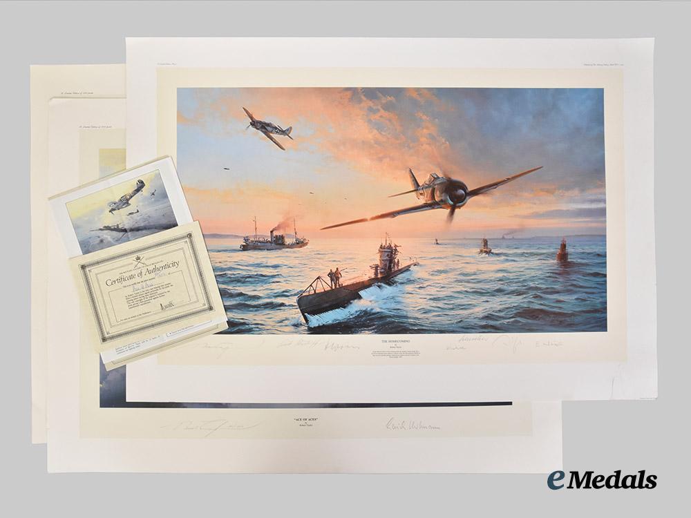 germany,_luftwaffe._three_pilot_signed_prints,_by_robert_taylor___m_n_c3711