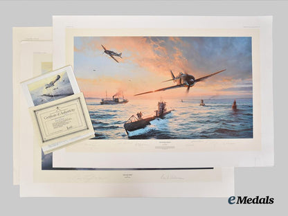 germany,_luftwaffe._three_pilot_signed_prints,_by_robert_taylor___m_n_c3711