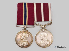Canada, Commonwealth. A Meritorious Medal Pair to Sgt. W. Bradley, 1920