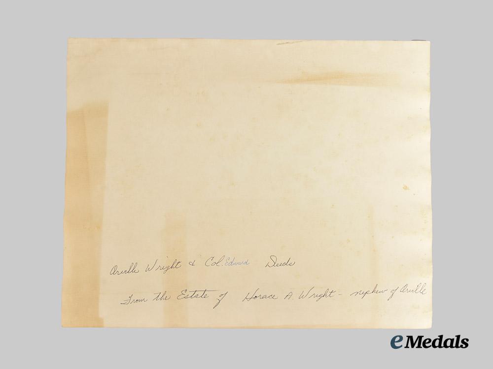 united_states._a_note_signed_by_orville_wright_along_with_documents_of_the_estate_of_wright_bros’_nephew,_horace_wright___m_n_c3761