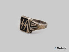 Germany, SS. A Commemorative Service Ring in Silver, Privately-Purchased Example