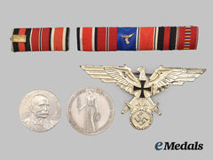 Germany, Third Reich. A Mixed Lot of Ribbons Bars, Medallions, and Insignia