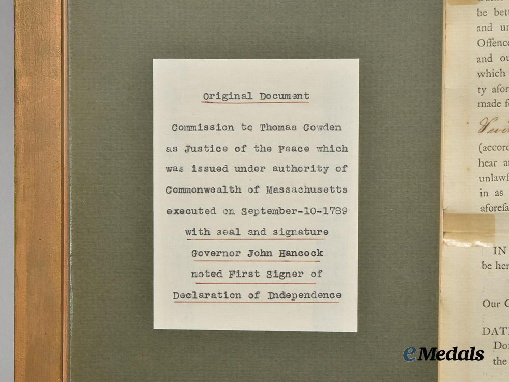 united_states._a_commission_document_signed_john_hancock&_samuel_adams___m_n_c3827