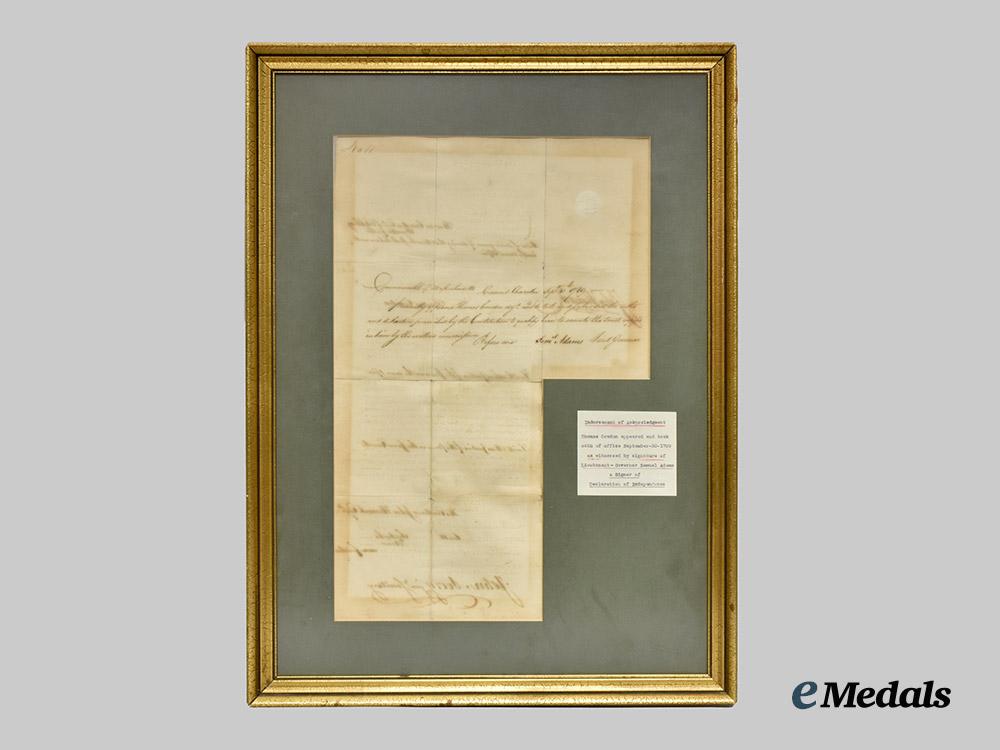 united_states._a_commission_document_signed_john_hancock&_samuel_adams___m_n_c3829