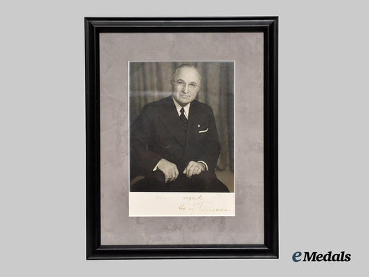 united_states._a_framed_and_signed_photograph_of33rd_u._s_president_harry_truman___m_n_c3833