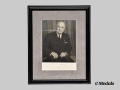 United States. A Framed and Signed Photograph of 33rd U.S President Harry Truman