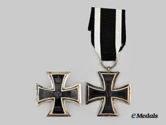Germany, Imperial. A Pair of 1914 Iron Crosses