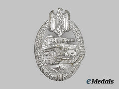 Germany, Wehrmacht. A Panzer Assault Badge, Silver Grade, by Friedrich Linden