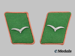 Germany, Luftwaffe. A Set of Field Division Armoured Personnel Enlisted Ranks Collar Tabs