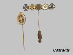 Germany, Third Reich. A Pair of Stick Pin Miniature Awards