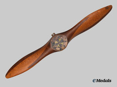 Germany, Imperial. A 1917 Tribute Propeller Gifted to Alfred Keller for Receipt of the Pour le Mérite