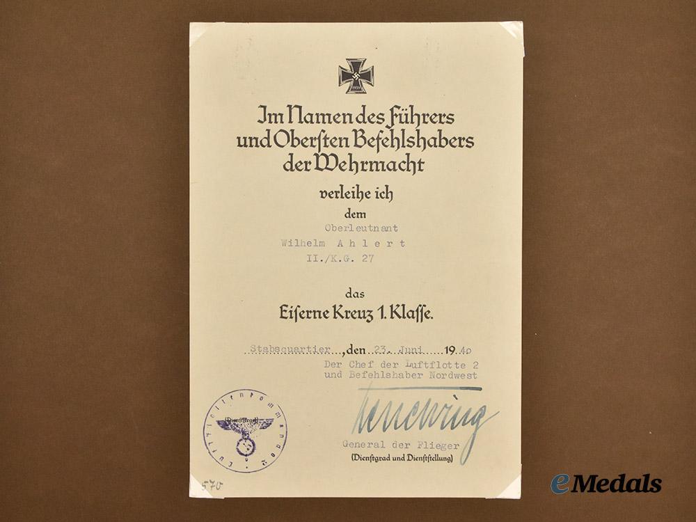 germany,_luftwaffe._the_fine_award_documents_to_major_wilhelm_ahlert,_battle_of_britain___m_n_c3896