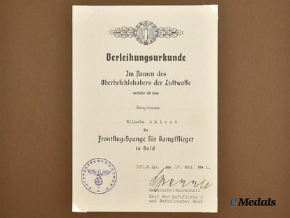 germany,_luftwaffe._the_fine_award_documents_to_major_wilhelm_ahlert,_battle_of_britain___m_n_c3899