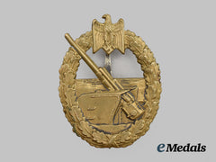 Germany, Kriegsmarine. A Coastal Artillery War Badge, by C.E. Juncker