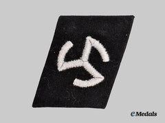Germany, SS. A 27th SS Volunteer Grenadier Division Langemarck Volunteer's Collar Tab, Dachau Variant