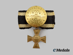 Prussia, Kingdom. A Military Merit Cross, Boutonniere Miniature, by J. Godet & Sohn
