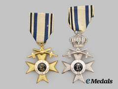 Bavaria, Kingdom. A Pair of Military Merit Crosses, c. 1935