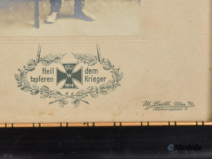 germany,_imperial._a_large_framed_wartime_portrait_of_a_decorated_bavarian_solder_in_full_kit___m_n_c3938