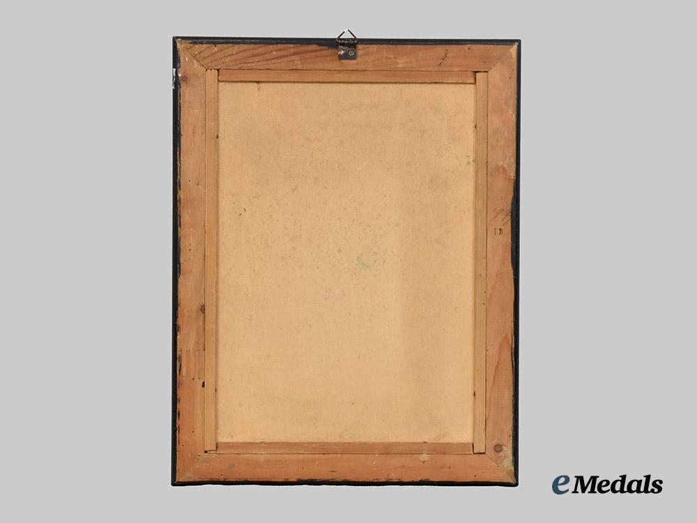 germany,_imperial._a_large_framed_wartime_portrait_of_a_decorated_bavarian_solder_in_full_kit___m_n_c3939