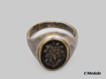 germany,_heer._a_gebirgsjäger_commemorative_service_ring,_with_letters_and_insignia,_to_oberleutnant_otto_hierholzer___m_n_c3953
