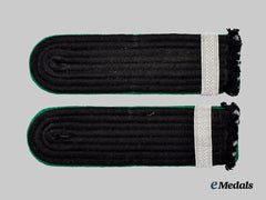 Germany, SS. A Set of Sicherheitsdienst Mann NCO Candidate Shoulder Boards