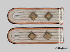 Germany, SS. A Set of Waffen-SS Reconnaissance Hauptsturmführer Shoulder Boards