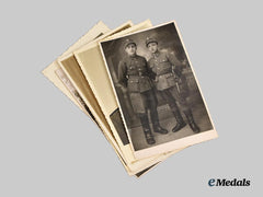 Croatia, Independent State. A Lot of Eight Photographs of Croatian Military Men, c. 1941-45