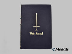 Germany, NSDAP. A Rare 1939 Edition of Mein Kampf, Special Issue for the 50th Birthday of AH, with Case