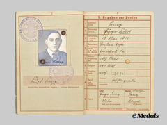 Germany, Luftwaffe. A Wehrpaß to Unteroffizier Kurt Lang, Construction and Flak Service in Norway
