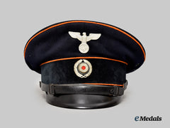 Germany, Third Reich. A Postal Service (Postschutz) EM/NCO Visor Cap