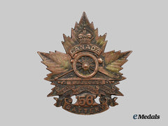 Canada, CEF. A Rare First World War 56Th (Guelph) Overseas Field Battery Cap Badge