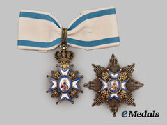 Serbia, Kingdom. An Austria-Made Order of St. Sava, II Class Grand Officer Set, Type I (1883-1903), c.1900