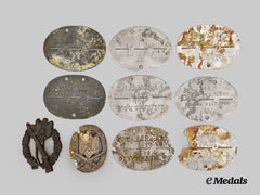 Germany, Third Reich. A Group German Identifiaction Tags and Service Awards