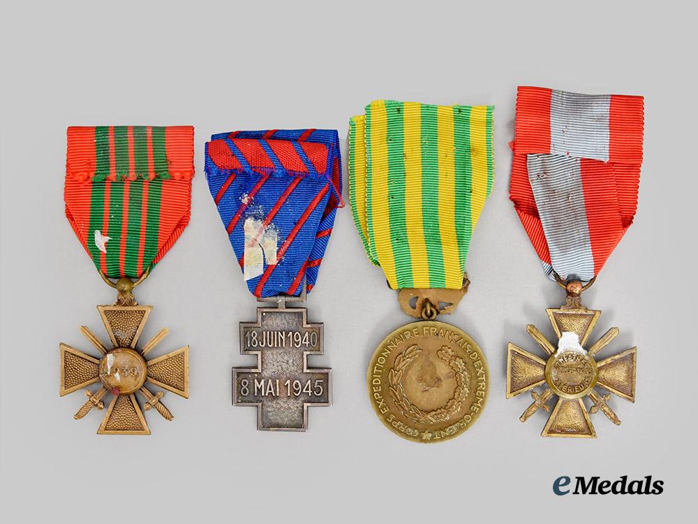 france,_republic._a_lot_of_four_military_medals_and_awards___m_n_c4244