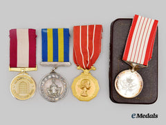 Canada, Commonwealth. A Lot of Four Military & Police Commemorative Medals & Decorations