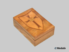Germany, Wehrmacht. A Trench Art-Style Gebirgsjäger Commemorative Wooden Case