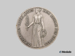 Germany, Third Reich. A 1936 Berlin Olympics Commemorative Medallion in Silver