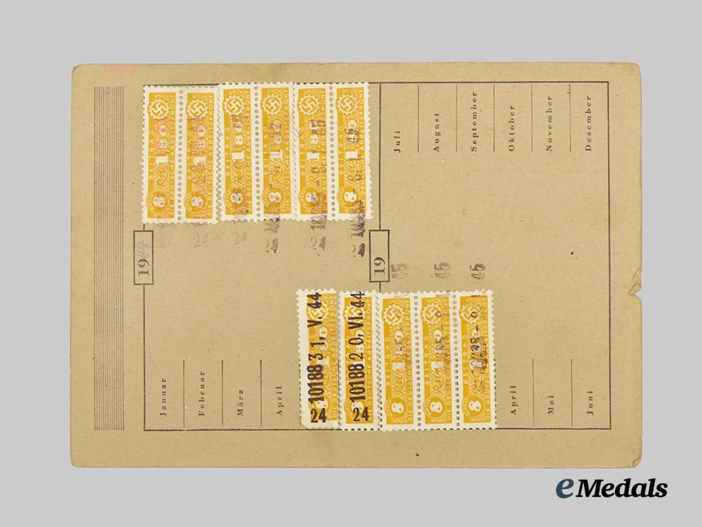 germany,_third_reich._a_mixed_lot_of_labour_organization_membership_booklets_for_german_and_foreign_labourers___m_n_c4436