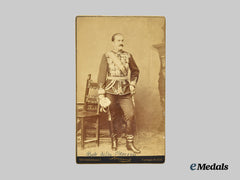 Serbia, Kingdom. A Studio Photograph of King Milan Obrenović of Serbia