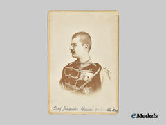 Serbia, Kingdom. A Studio Photograph of  King Alexander I of Serbia