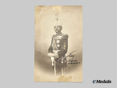 Serbia, Kingdom. A Studio Photograph of King Peter I of Serbia
