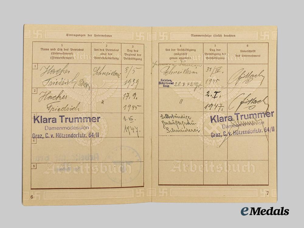 germany,_third_reich._a_mixed_lot_of_arbeitsbücher___m_n_c4500