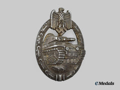 Germany, Wehrmacht. A Tank Assault Badge, Bronze Grade, Unmarked Steinhauer & Lück Variant