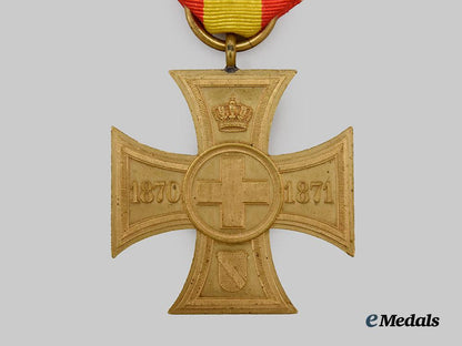 baden,_grand_duchy._a_commemorative_cross_for_voluntary_war_aid1870/71___m_n_c4555